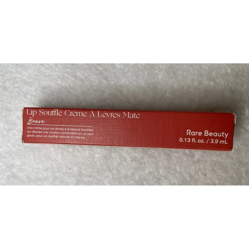 Rare Beauty Lip Souffle Matte Lip Cream Brave 0.13oz 3.9mL Terracotta Red Makeup